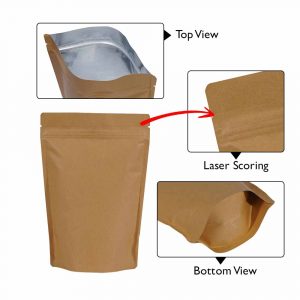 brown kraft paper sup pouch
