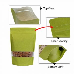green paper sup pouch