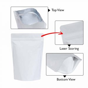 white kraft paper sup pouch